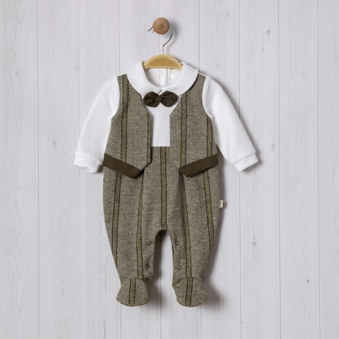 YELEKLİ BALIKSIRTI BEBE ERKEK TULUM