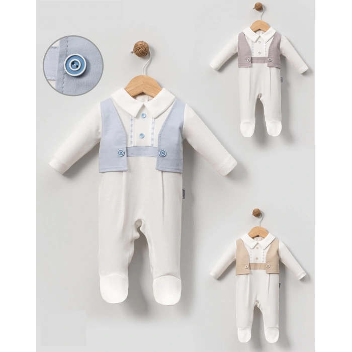 MEVLÜTLÜK YELEKLİ Bebe ERKEK TULUM