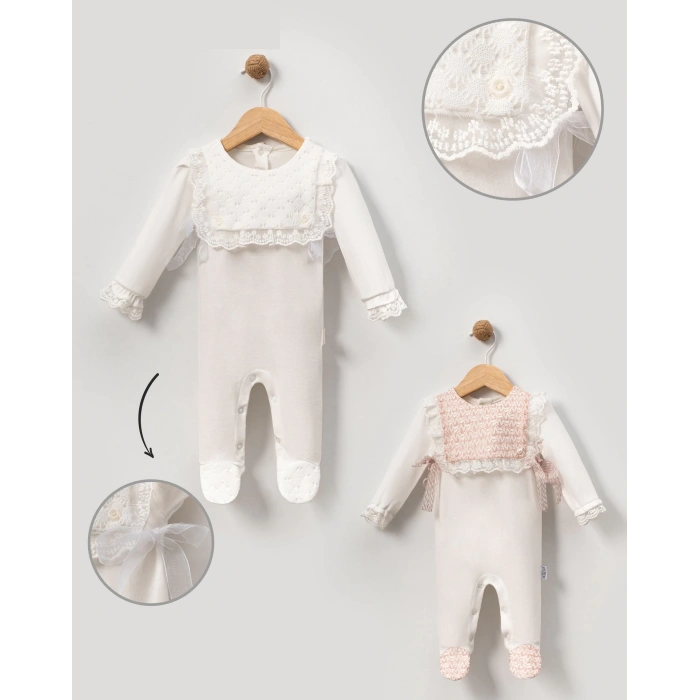 ROBASI DANTEL ÖNLÜK DETAYLI BEBE KIZ TULUM