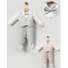 İNCE ÇİZGİLİ YELEKLİ Bebe Erkek TULUM