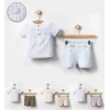 YAZLIK YELKEN NAKIŞLI BEBE 2Lİ ERKEK TAKIM