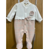 FIRFIR DETAYLI ÇİÇEK AKSESUARLI BEBE KIZ TULUM