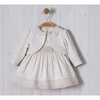 KEMERİ PİLELİ BOLEROLU ELBİSE