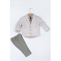 KETEN CEKETLİ 3LÜ ERKEK TAKIM