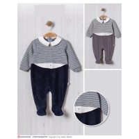 SAHTE GÖMLEKLİ ÖRME BEBE ERKEK TULUM