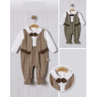 YELEKLİ BALIKSIRTI BEBE ERKEK TULUM