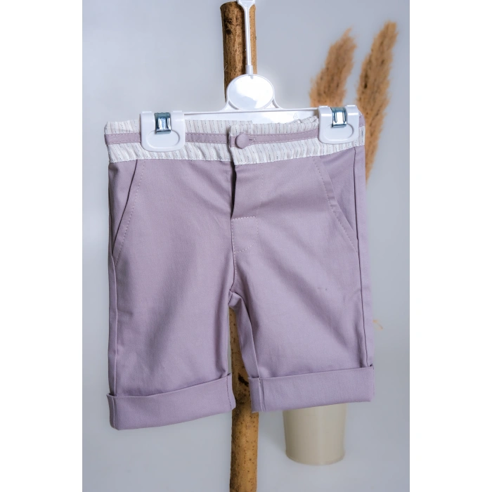 YAZLIK YELEKLİ PAPYONLU ŞAPKALI 3LÜ BEBE ERKEK TAKIM