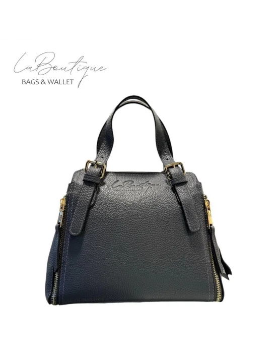 %100 DERİ LB ÇANTA D-2002-ANTRASİT