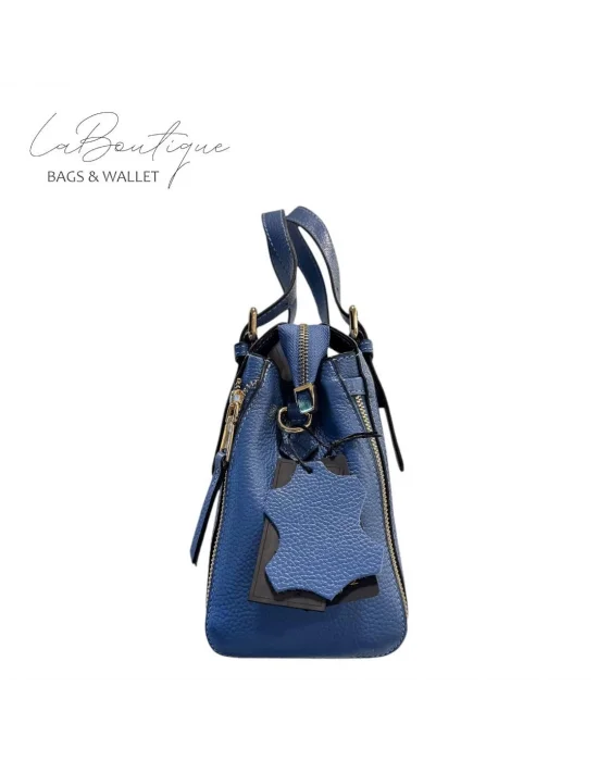 %100 DERİ LB ÇANTA D-2002-INDIGO