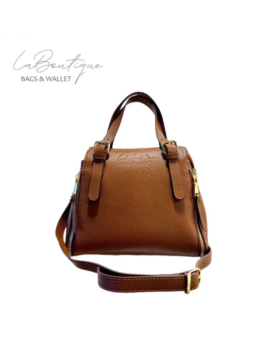 %100 DERİ LB ÇANTA D-2002-KAHVE