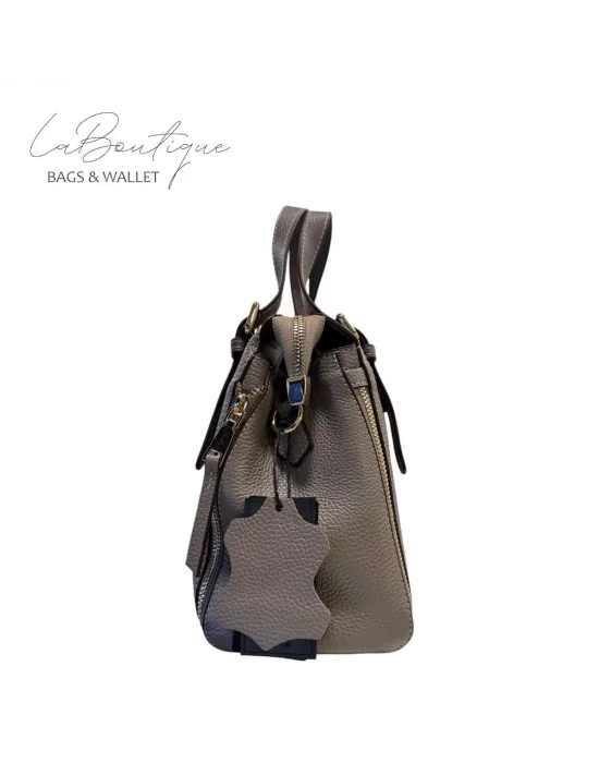 %100 DERİ LB ÇANTA D-2002-VİZON