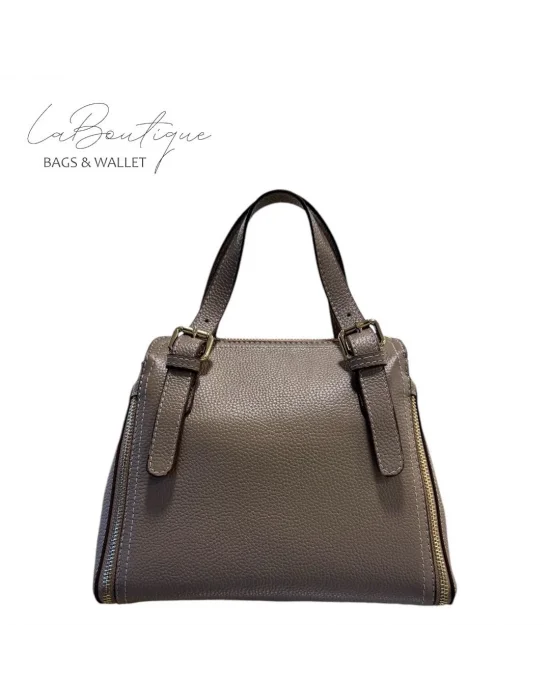 %100 DERİ LB ÇANTA D-2002-VİZON