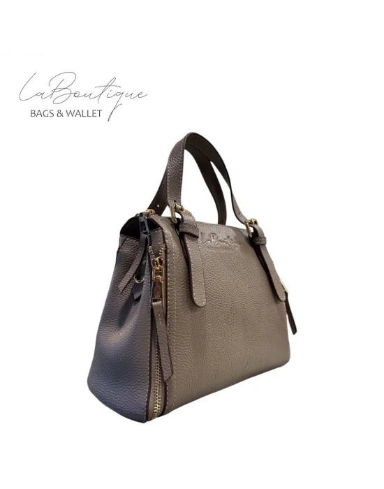 %100 DERİ LB ÇANTA D-2002-VİZON
