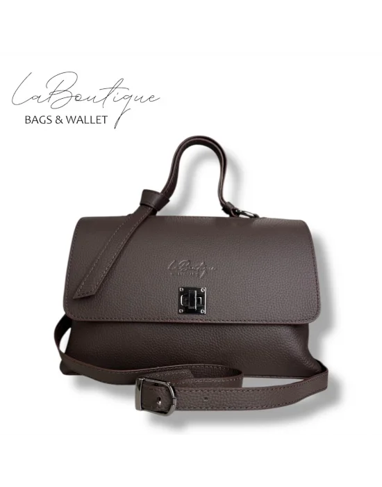 %100 DERİ LB ÇANTA D-2200 KAHVE