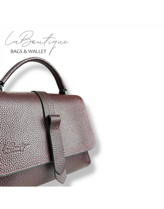 %100 DERİ LB ÇANTA D-2300 BORDO