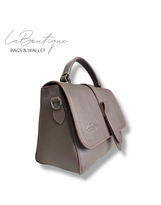 %100 DERİ LB ÇANTA D-2300 KAHVE