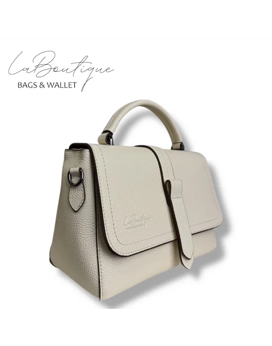 %100 DERİ LB ÇANTA D-2300 KREM