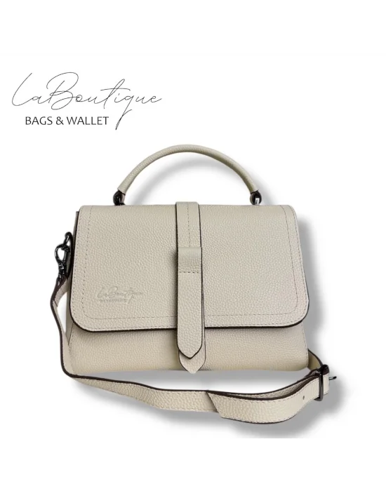 %100 DERİ LB ÇANTA D-2300 KREM