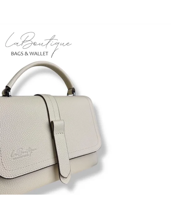 %100 DERİ LB ÇANTA D-2300 KREM