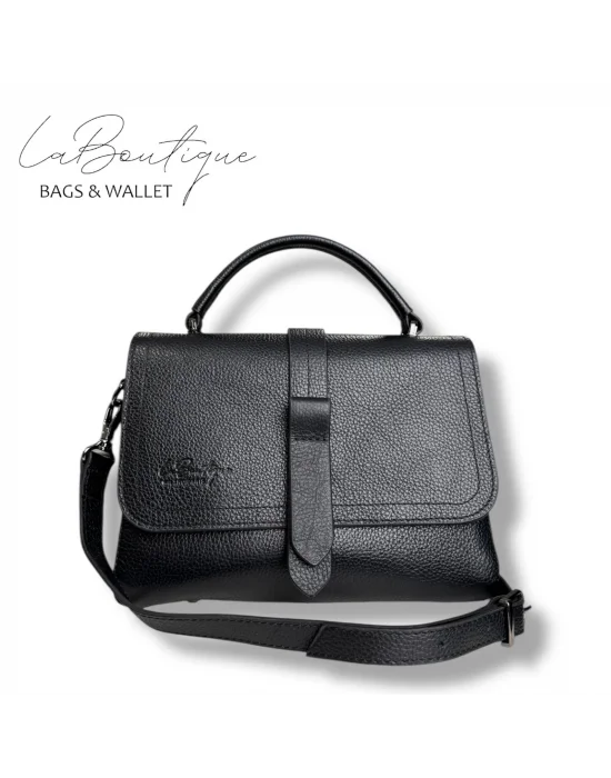 %100 DERİ LB ÇANTA D-2300 SİYAH