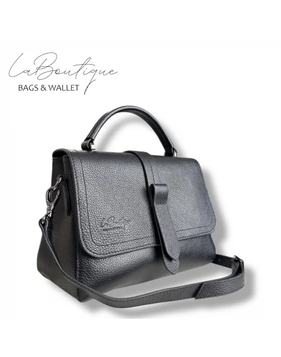 %100 DERİ LB ÇANTA D-2300 SİYAH