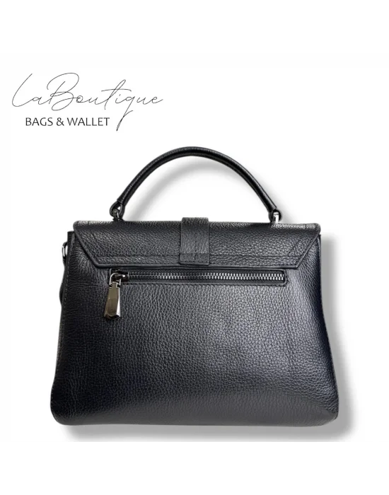 %100 DERİ LB ÇANTA D-2300 SİYAH