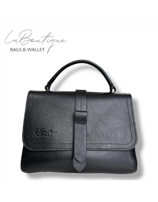 %100 DERİ LB ÇANTA D-2300 SİYAH
