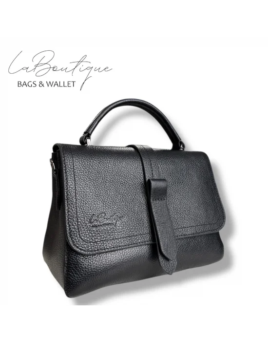 %100 DERİ LB ÇANTA D-2300 SİYAH