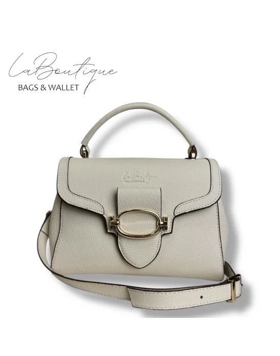 %100 DERİ LB ÇANTA D-2400 KREM