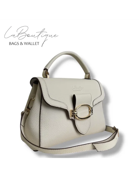 %100 DERİ LB ÇANTA D-2400 KREM
