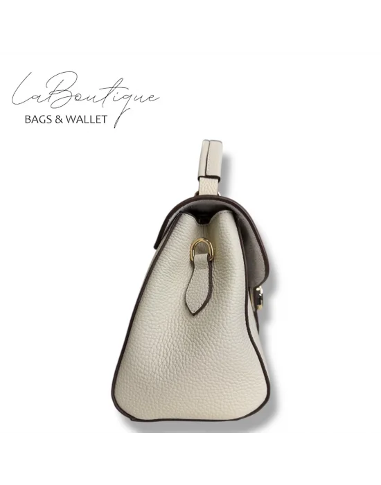 %100 DERİ LB ÇANTA D-2400 KREM