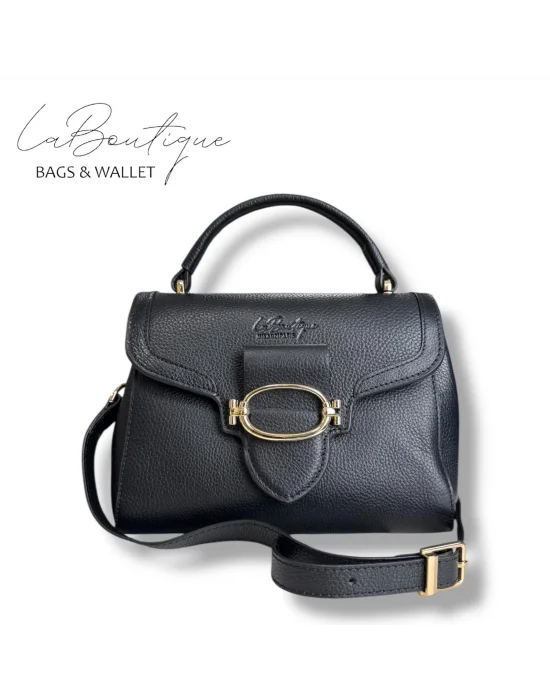 %100 DERİ LB ÇANTA D-2400 SİYAH