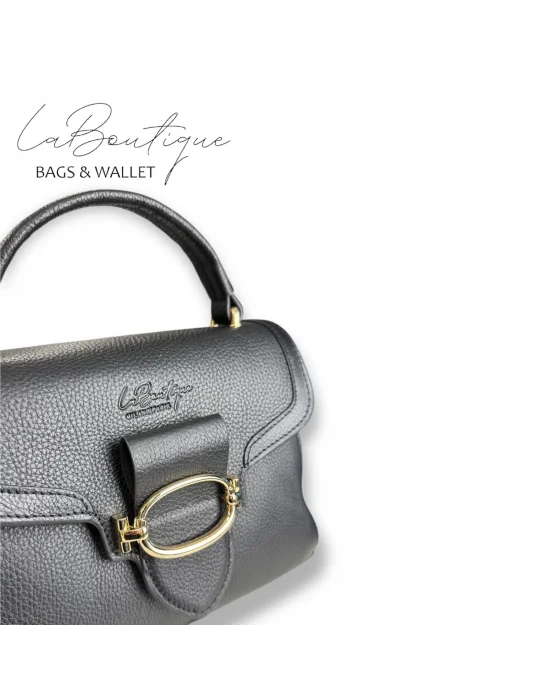 %100 DERİ LB ÇANTA D-2400 SİYAH