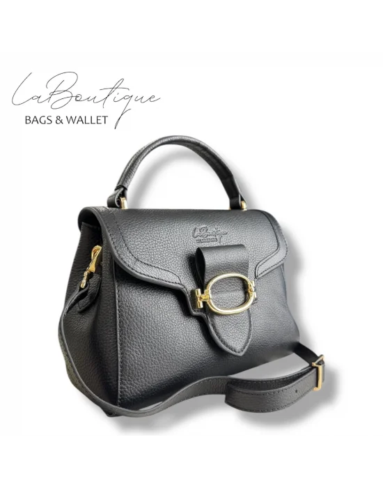 %100 DERİ LB ÇANTA D-2400 SİYAH