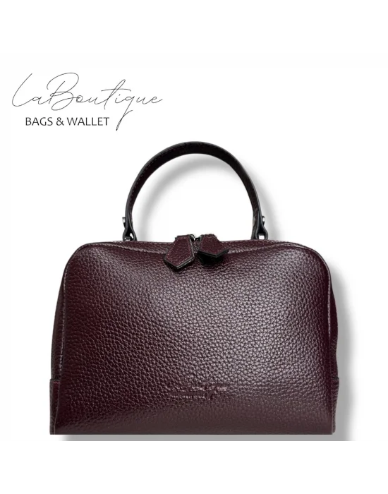 %100 DERİ LB ÇANTA D-2500 BORDO