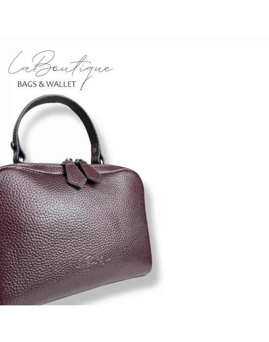 %100 DERİ LB ÇANTA D-2500 BORDO
