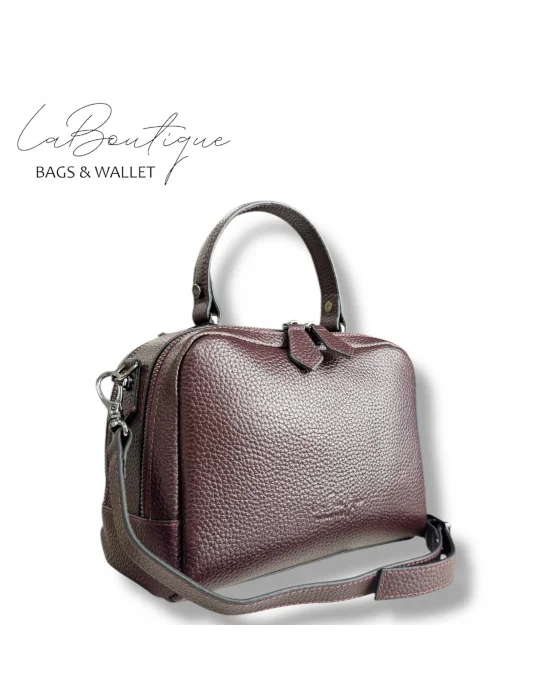 %100 DERİ LB ÇANTA D-2500 BORDO