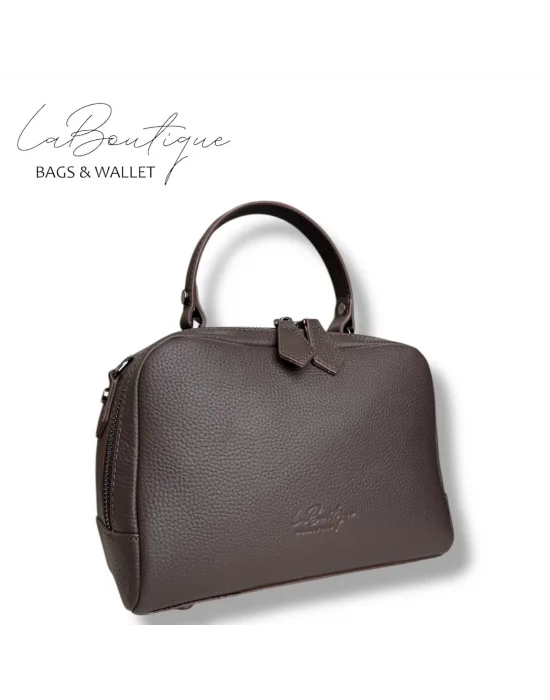 %100 DERİ LB ÇANTA D-2500 KAHVE