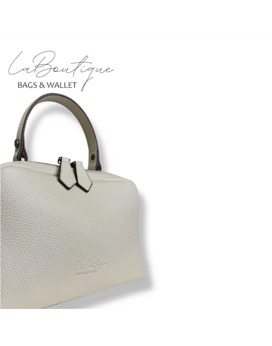 %100 DERİ LB ÇANTA D-2500 KREM
