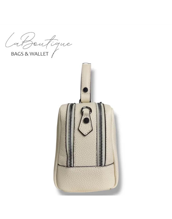 %100 DERİ LB ÇANTA D-2500 KREM