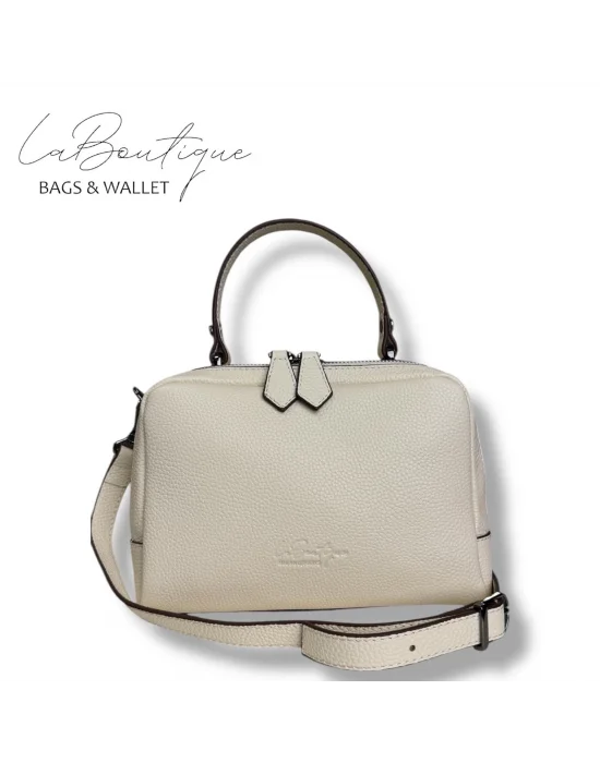 %100 DERİ LB ÇANTA D-2500 KREM