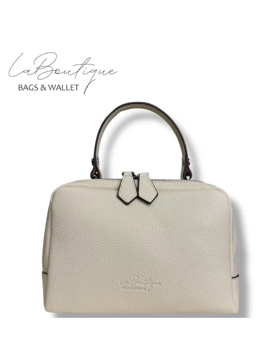 %100 DERİ LB ÇANTA D-2500 KREM