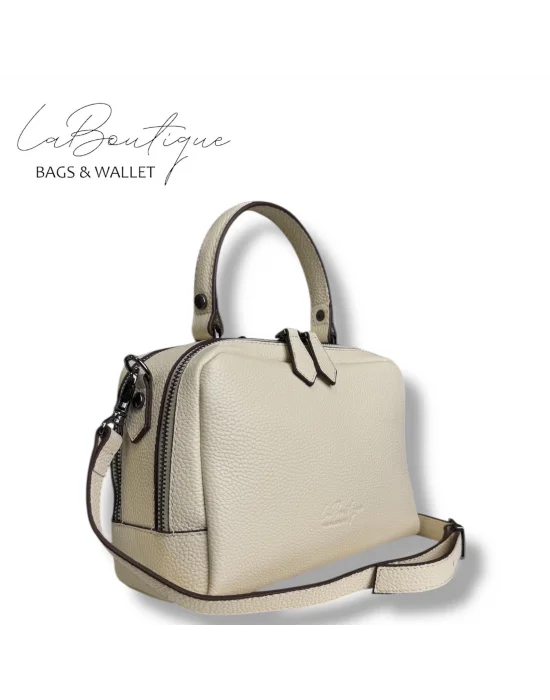 %100 DERİ LB ÇANTA D-2500 KREM