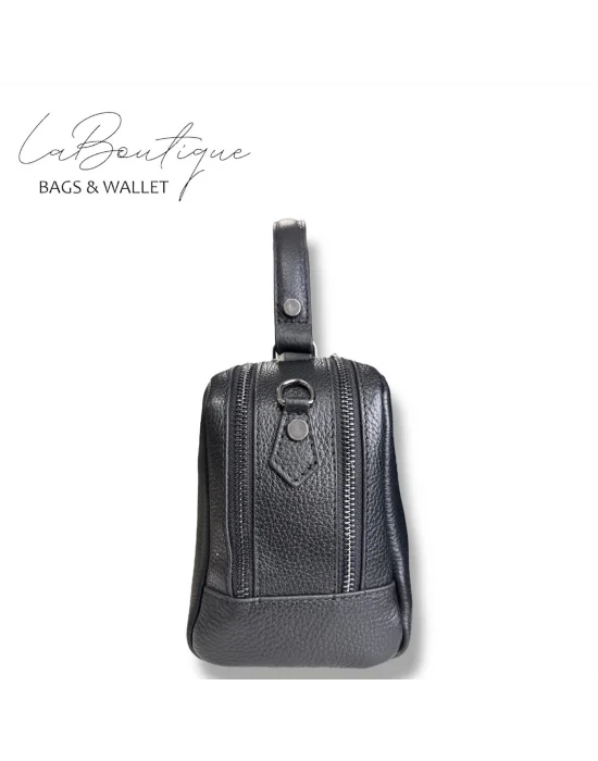 %100 DERİ LB ÇANTA D-2500 SİYAH