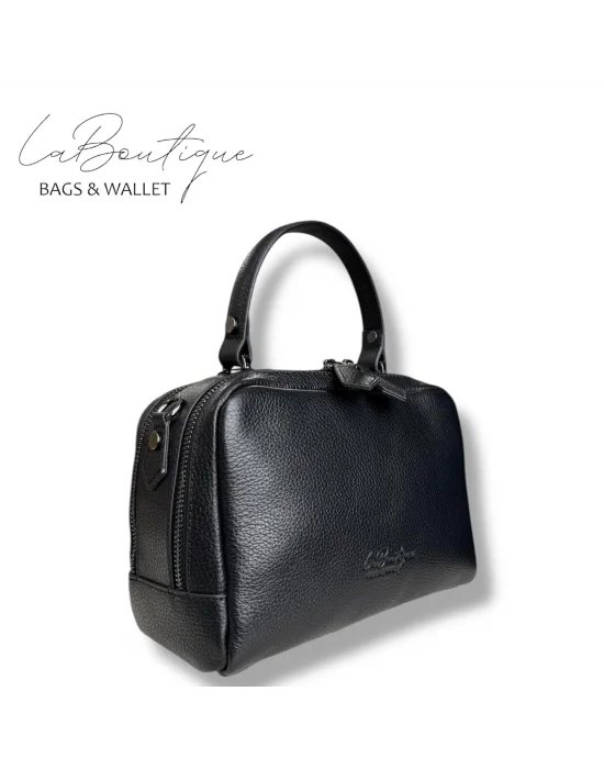 %100 DERİ LB ÇANTA D-2500 SİYAH