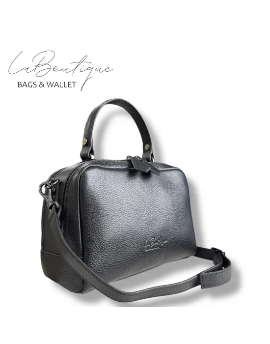 %100 DERİ LB ÇANTA D-2500 SİYAH