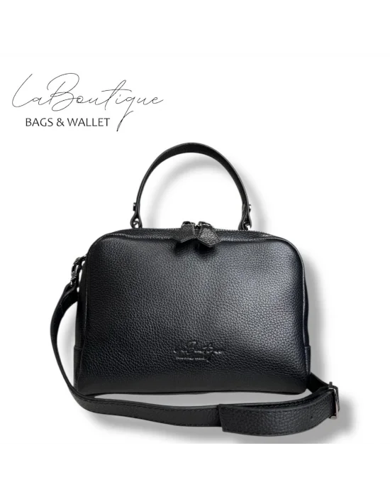 %100 DERİ LB ÇANTA D-2500 SİYAH