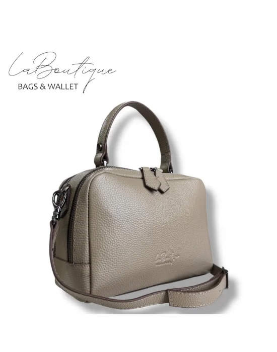 %100 DERİ LB ÇANTA D-2500 VİZON