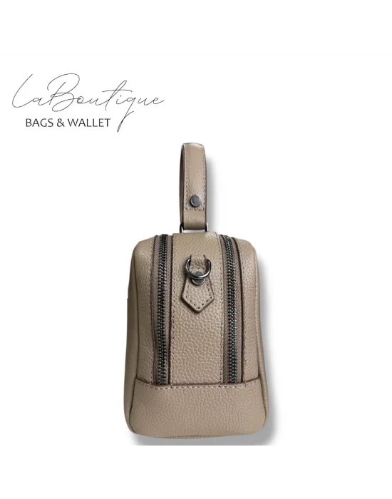 %100 DERİ LB ÇANTA D-2500 VİZON