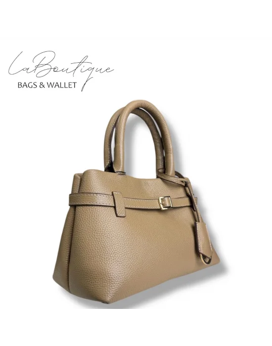 %100 DERİ LB ÇANTA D-2750 BİSKÜVİ